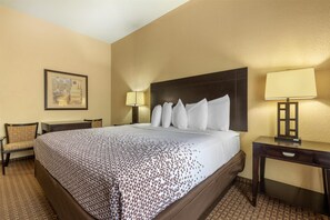 Standard Room, 1 King Bed, Non Smoking, Refrigerator & Microwave | Pillowtop beds, in-room safe, desk, laptop workspace