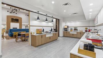 Free daily buffet breakfast