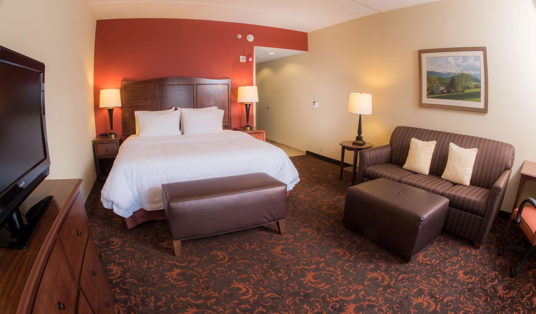 In-room safe, iron/ironing board, free cribs/infant beds