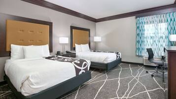 Premium bedding, individually furnished, desk, blackout drapes