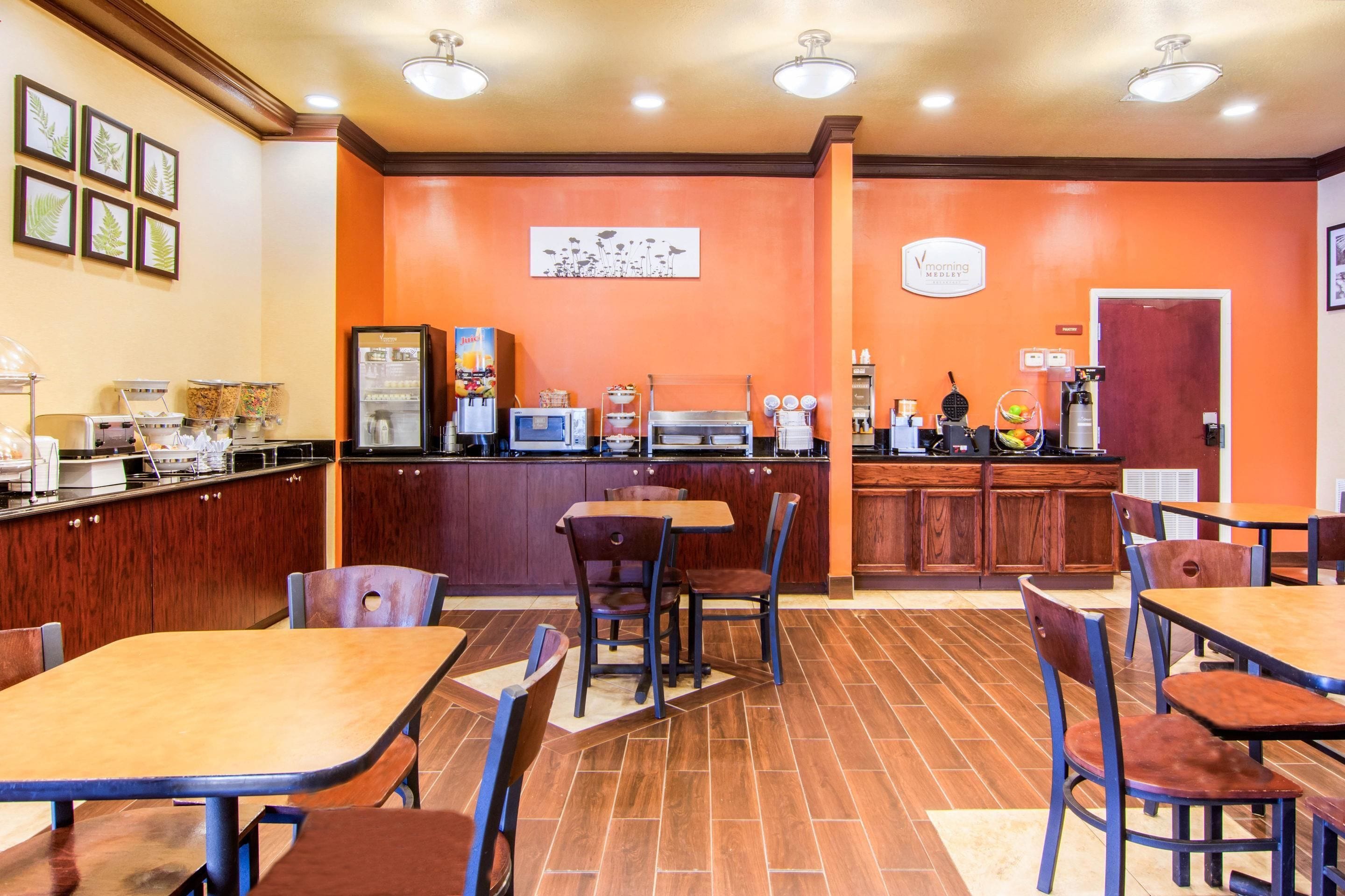 Free daily buffet breakfast