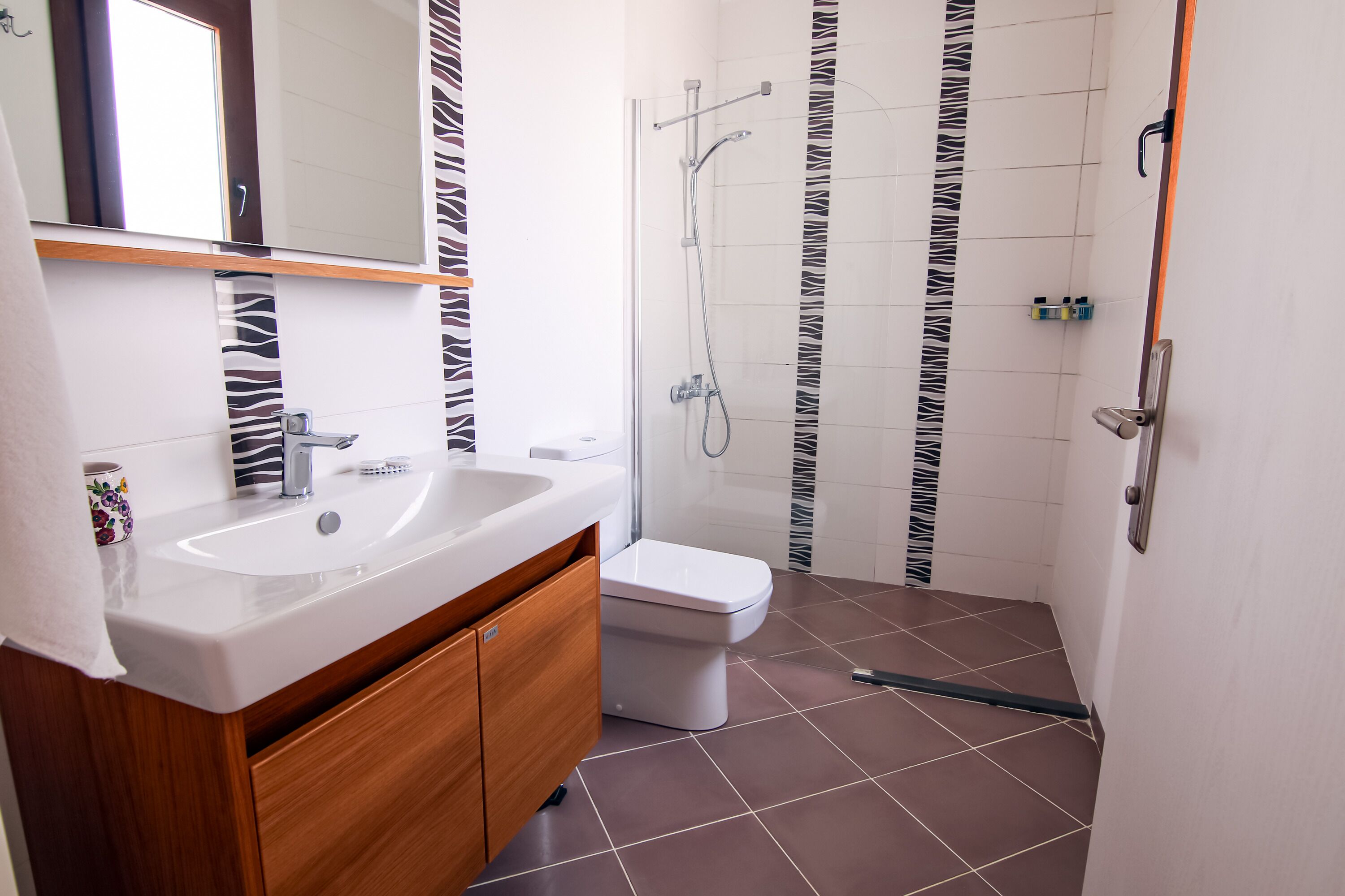 family villa | bathroom | shower, hair dryer