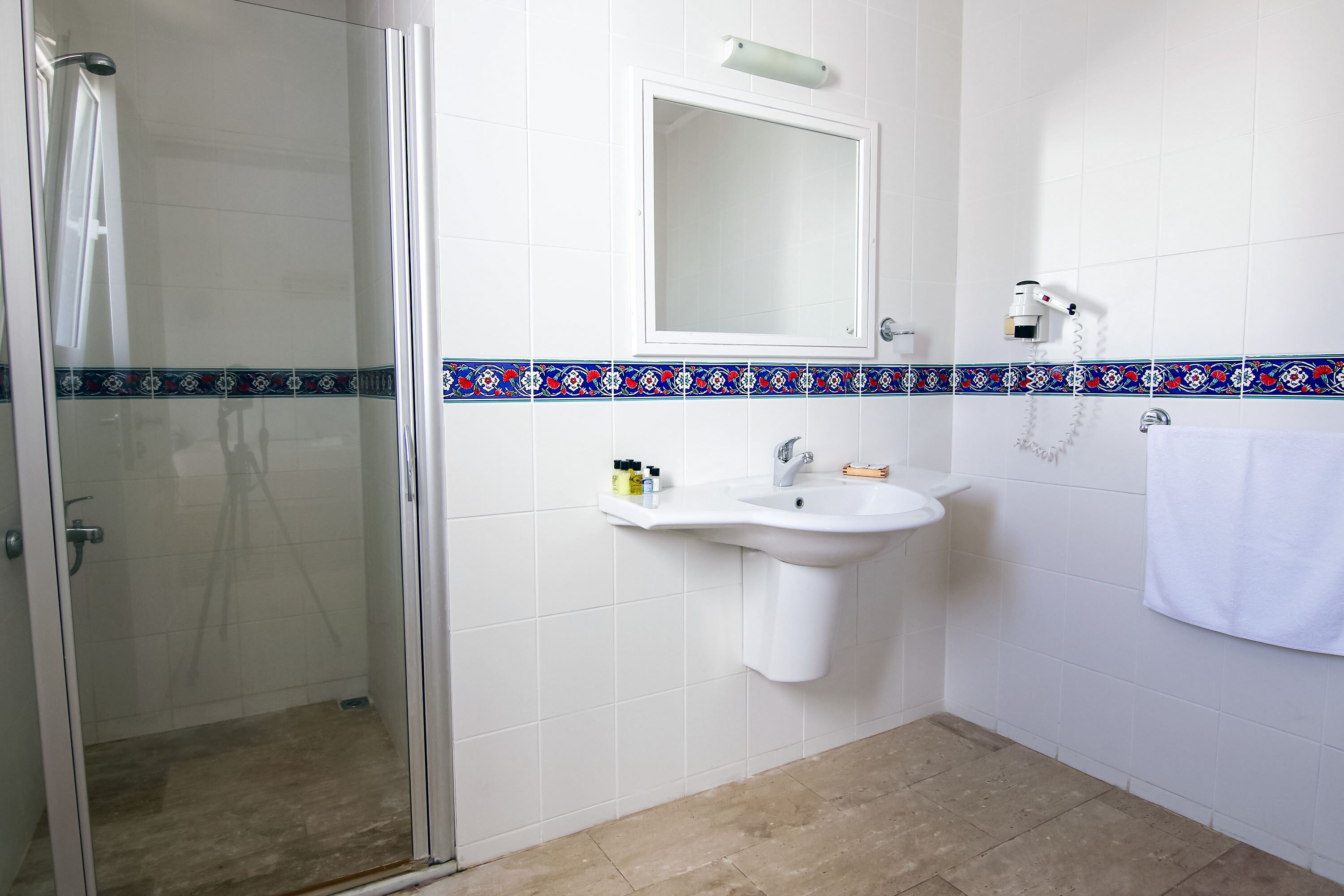 family villa | bathroom | shower, hair dryer