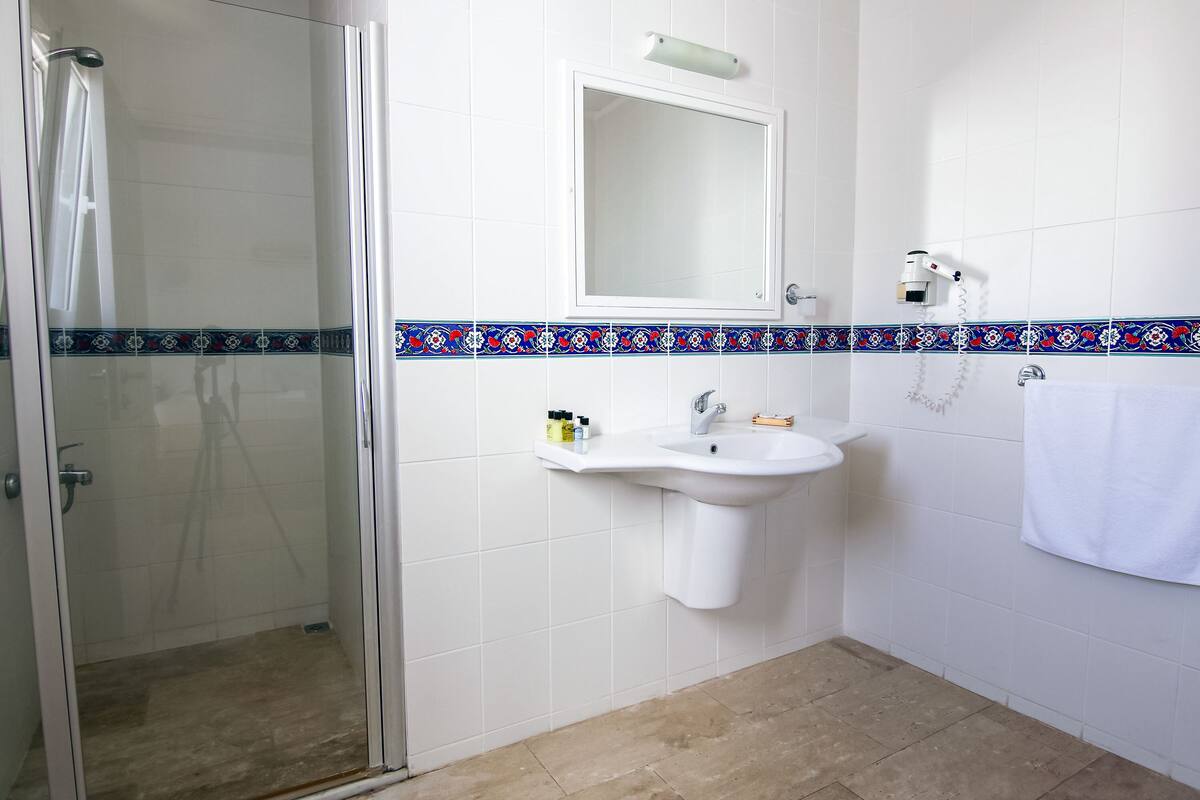 family villa | bathroom | shower, hair dryer