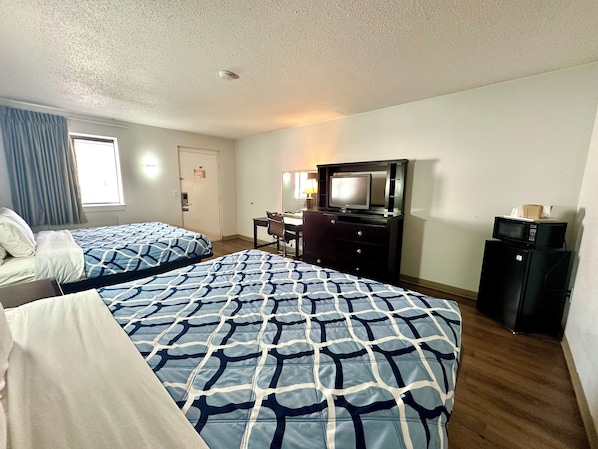 Pillow-top beds, desk, iron/ironing board, free WiFi