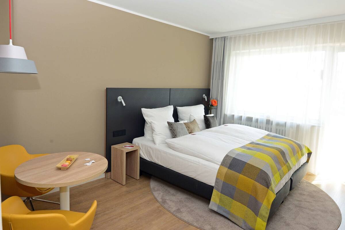 L Apartment | Lakens van Egyptisch katoen, luxe beddengoed, een bureau, gratis wifi