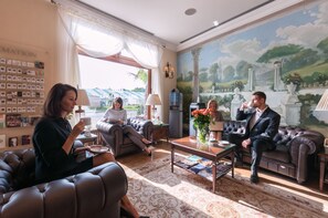 Sitteområde i lobbyen