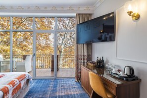Standard Double or Twin Room, Balcony | Premium bedding, minibar, in-room safe, individually decorated - River Side Hotel (Tbilisi)