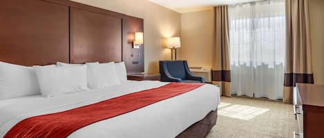 Premium bedding, pillowtop beds, in-room safe, desk