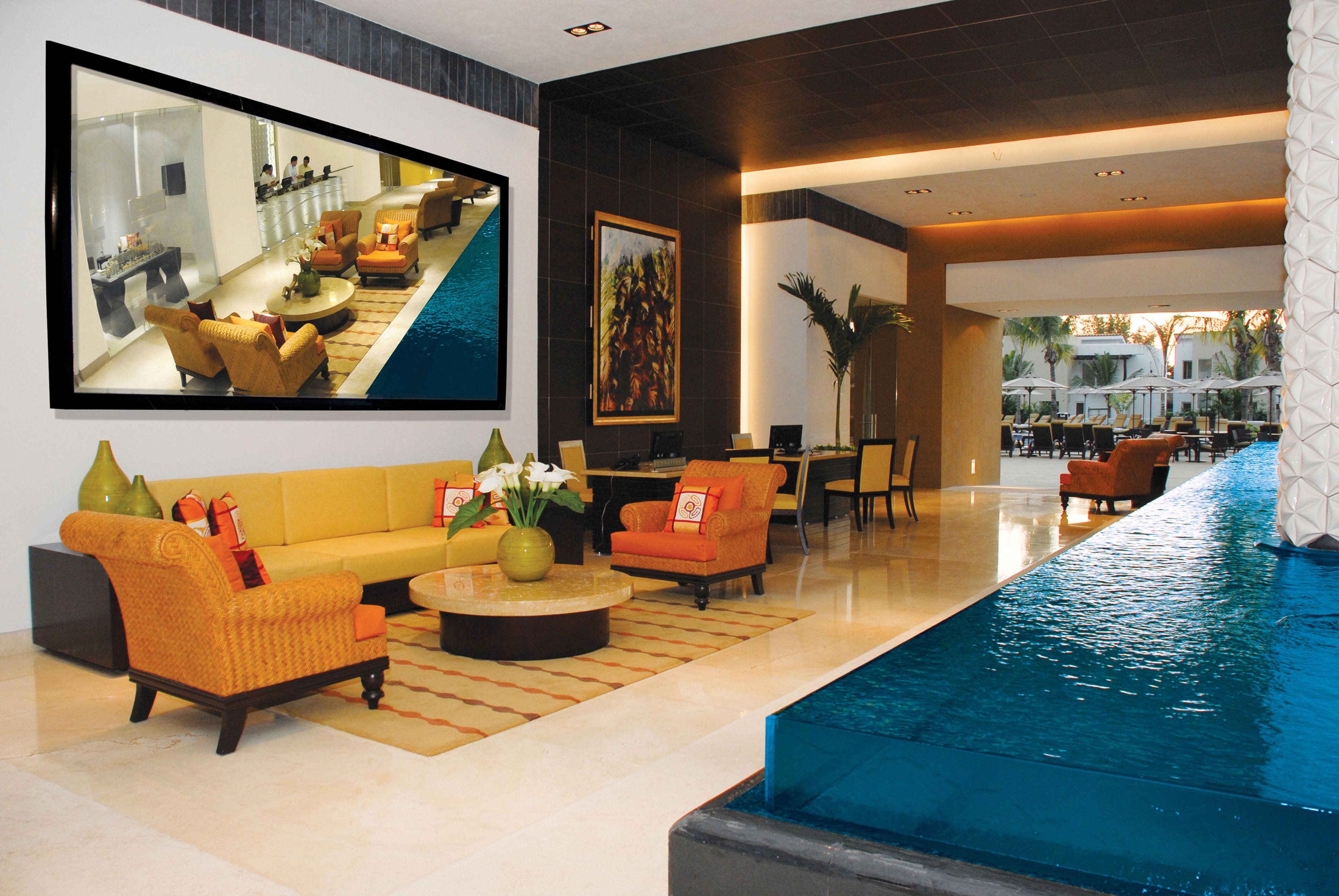 Sala de estar en el lobby