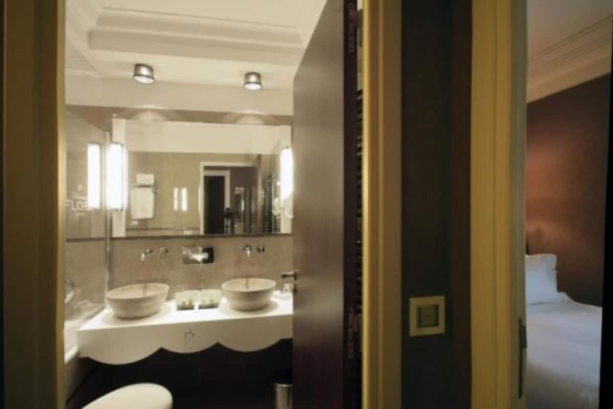 free toiletries, hair dryer, bathrobes, slippers