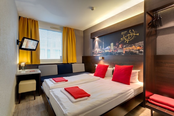 In-room safe, desk, soundproofing, free cots/infant beds