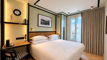 Soft Double Room | Premium bedding, minibar, in-room safe, laptop workspace