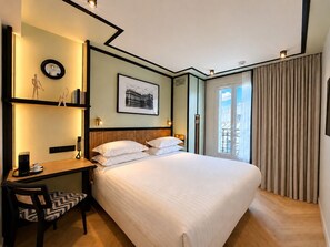 Soft Double Room | Premium bedding, minibar, in-room safe, laptop workspace - Hotel Maison Lenoir (Paris)