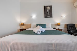 Premium bedding, Select Comfort beds, minibar, individually decorated