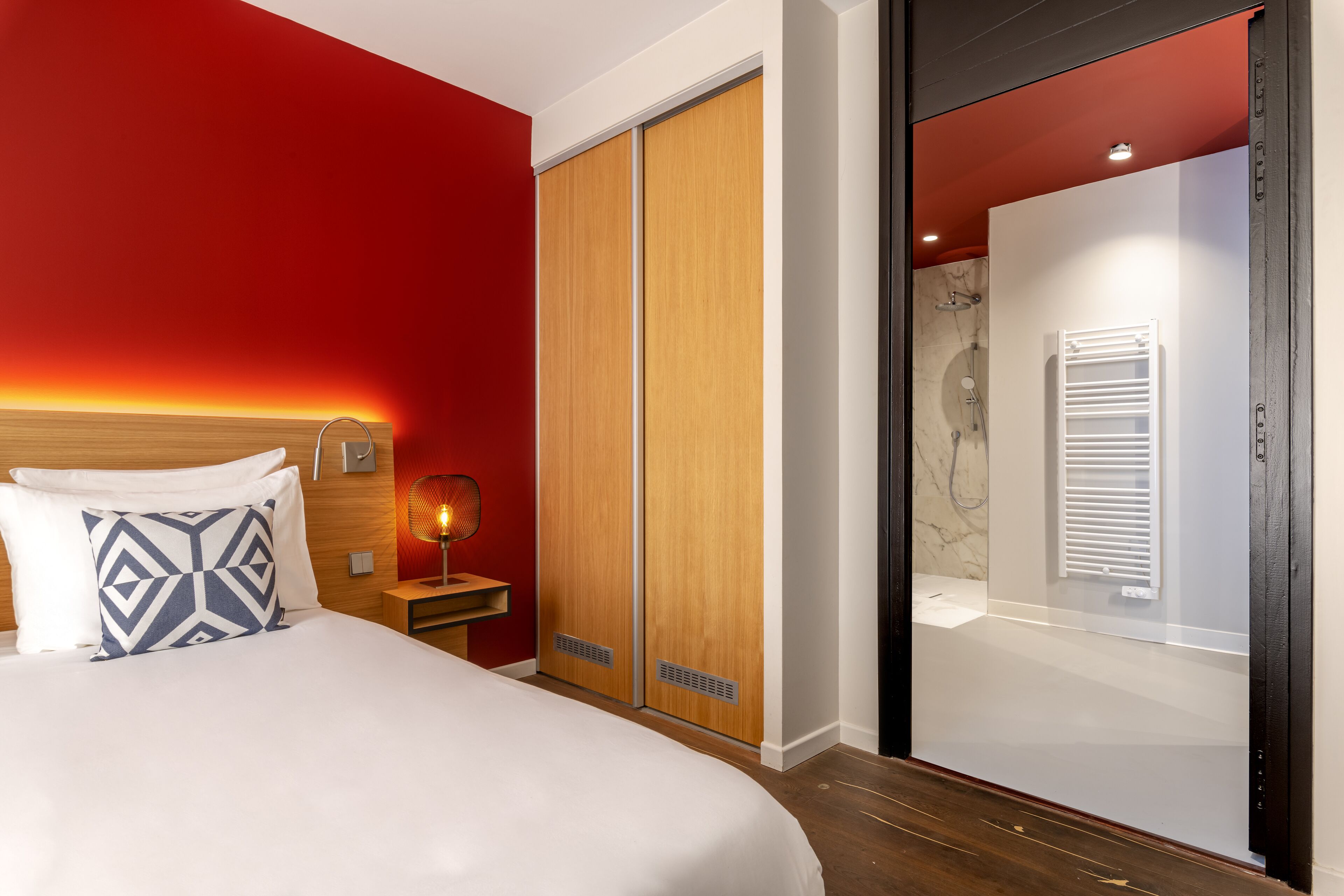 superior room | premium bedding, desk, blackout curtains, soundproofing