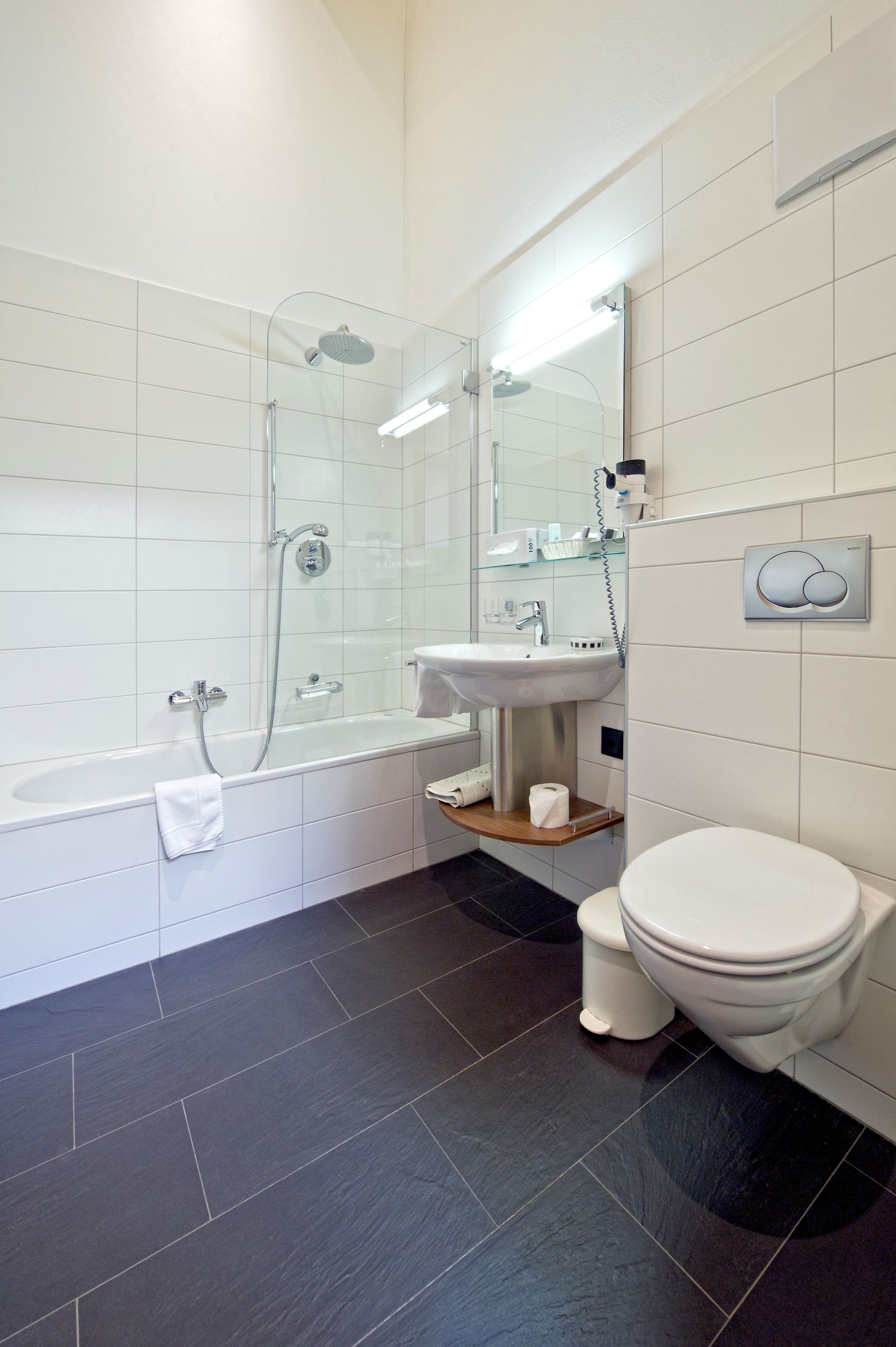 room | bathroom | free toiletries, hair dryer, towels