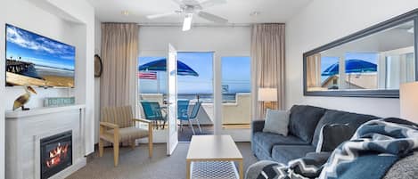 Habitación, 1 habitación, vista al océano | Camas con pillow-top, decoración personalizada y muebles diferentes