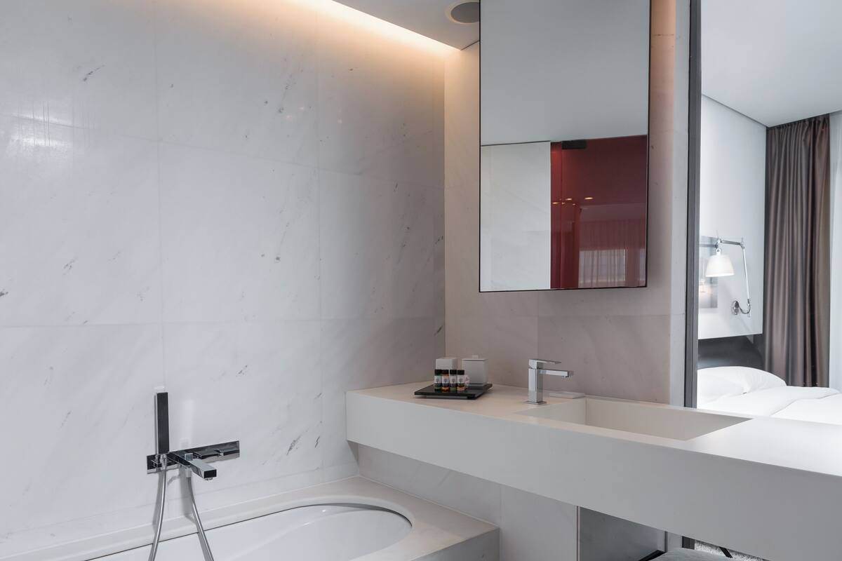 free toiletries, hair dryer, bathrobes, slippers