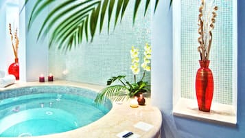 Indoor spa tub