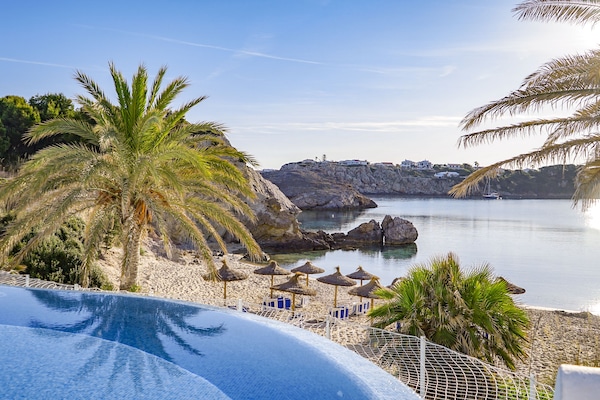 On the beach, white sand