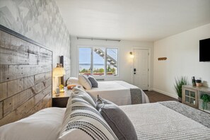 Premium bedding, down duvets, memory-foam beds, individually decorated