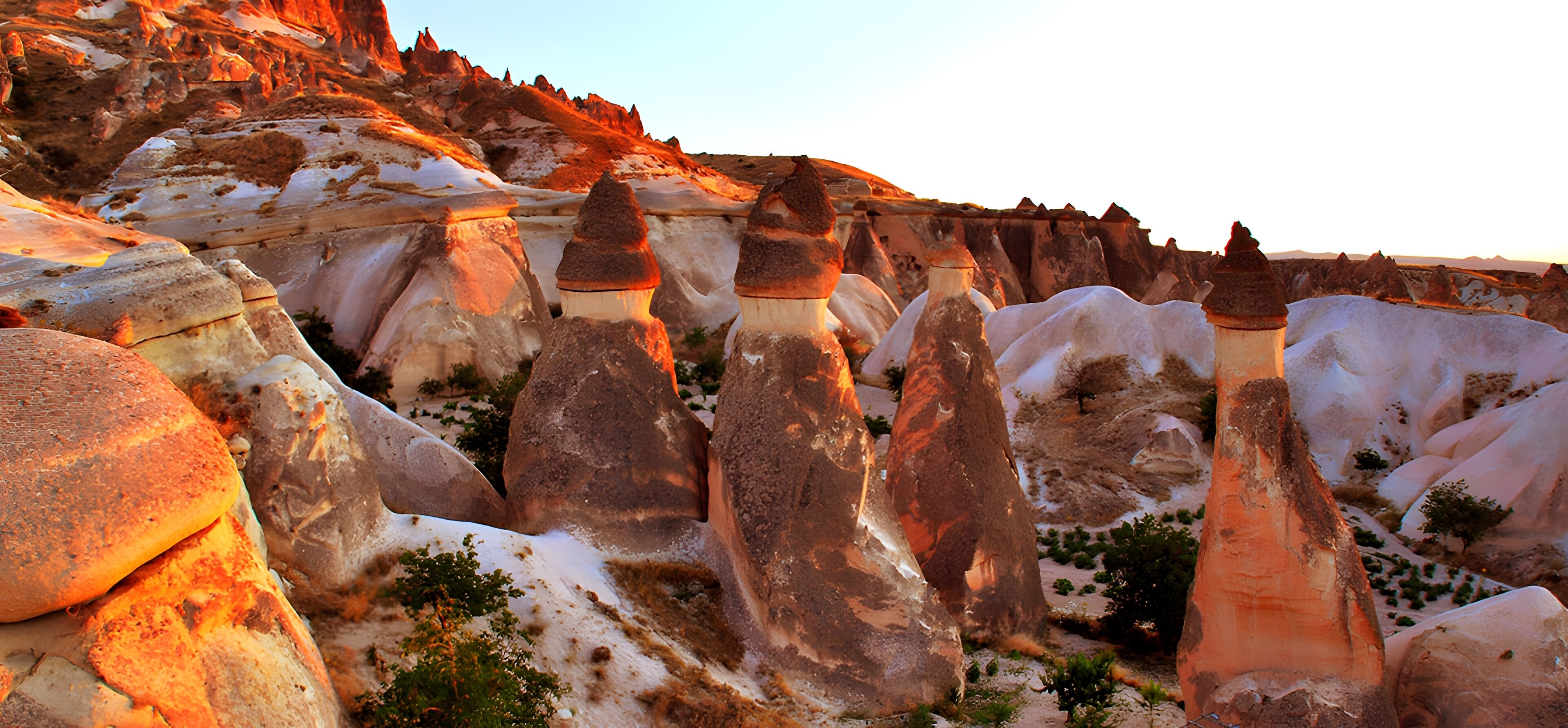 Un paysage caractérisé par des formations rocheuses uniques.