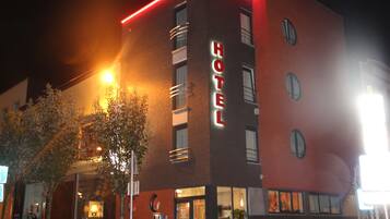 Front of property – evening/night