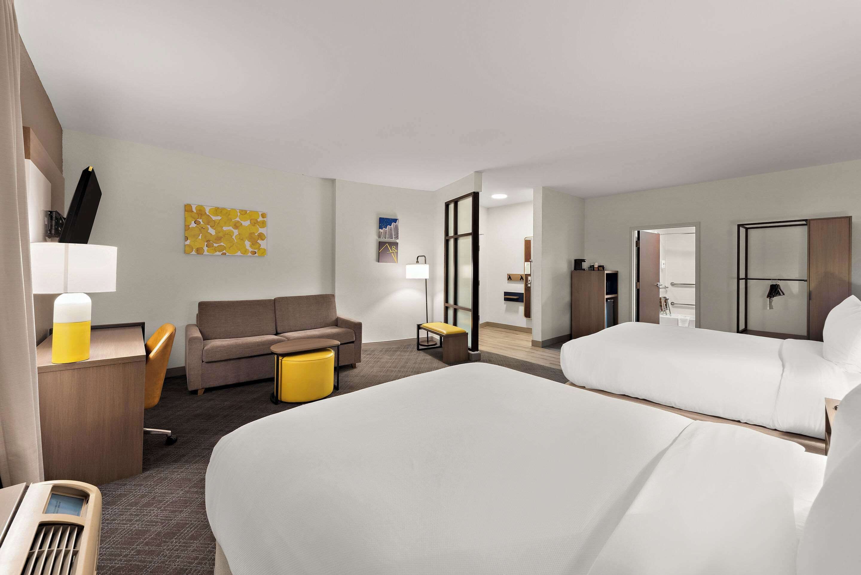 suite, multiple beds, accessible, non smoking | premium bedding, pillow-top beds, desk, laptop workspace
