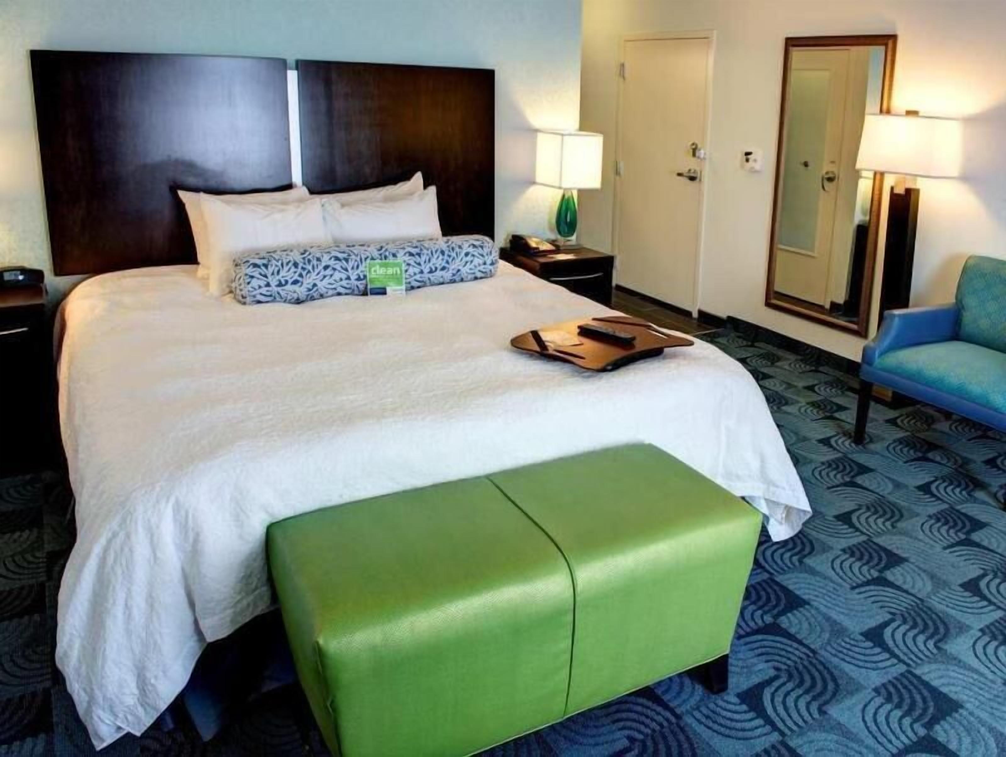 Hypo-allergenic bedding, in-room safe, desk, laptop workspace