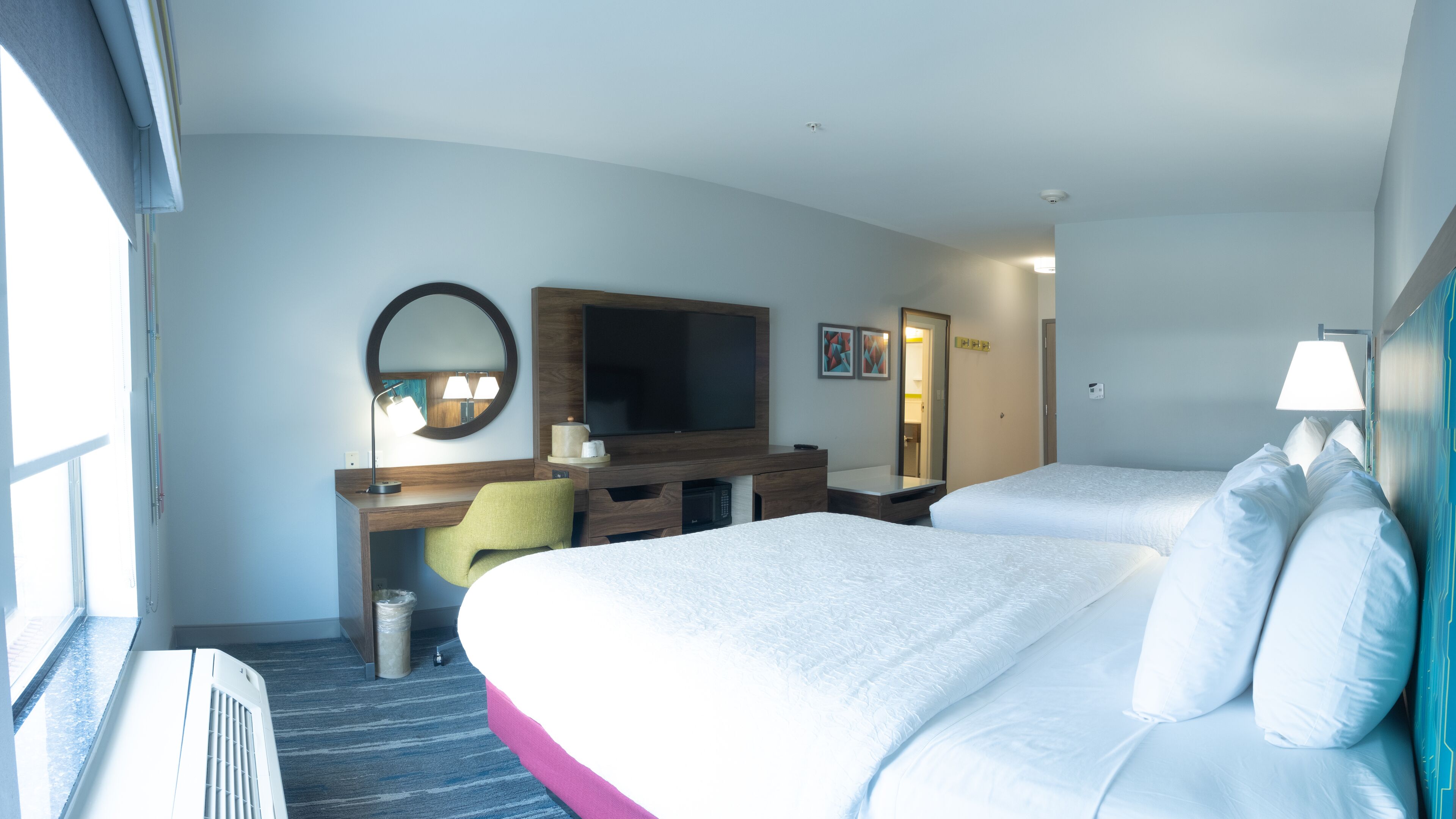 hypo-allergenic bedding, in-room safe, desk, laptop workspace