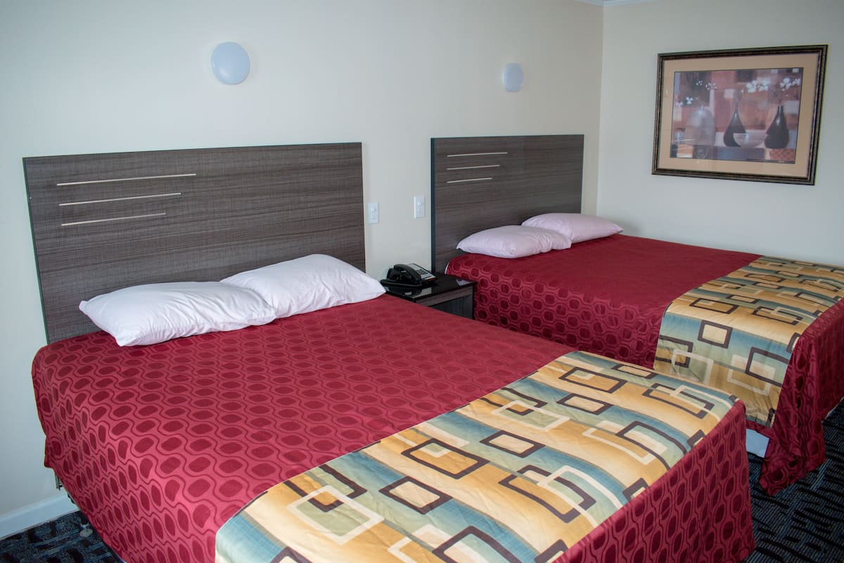 Blackout drapes, soundproofing, iron/ironing board (on request)