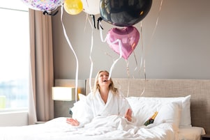Premium bedding, minibar, in-room safe, desk