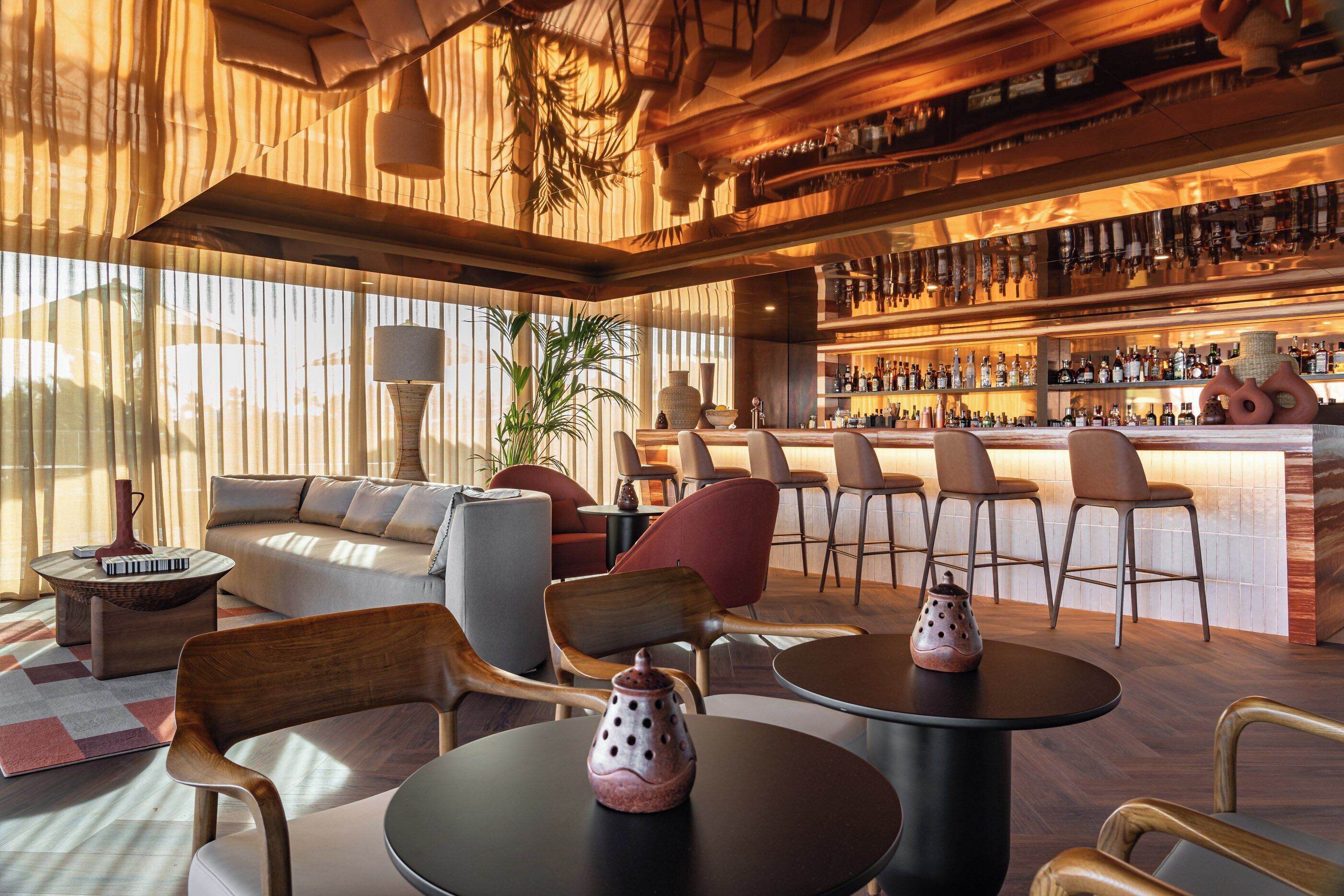 rooftop bar, ocean views, open selected days