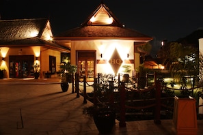 Front of property – evening/night