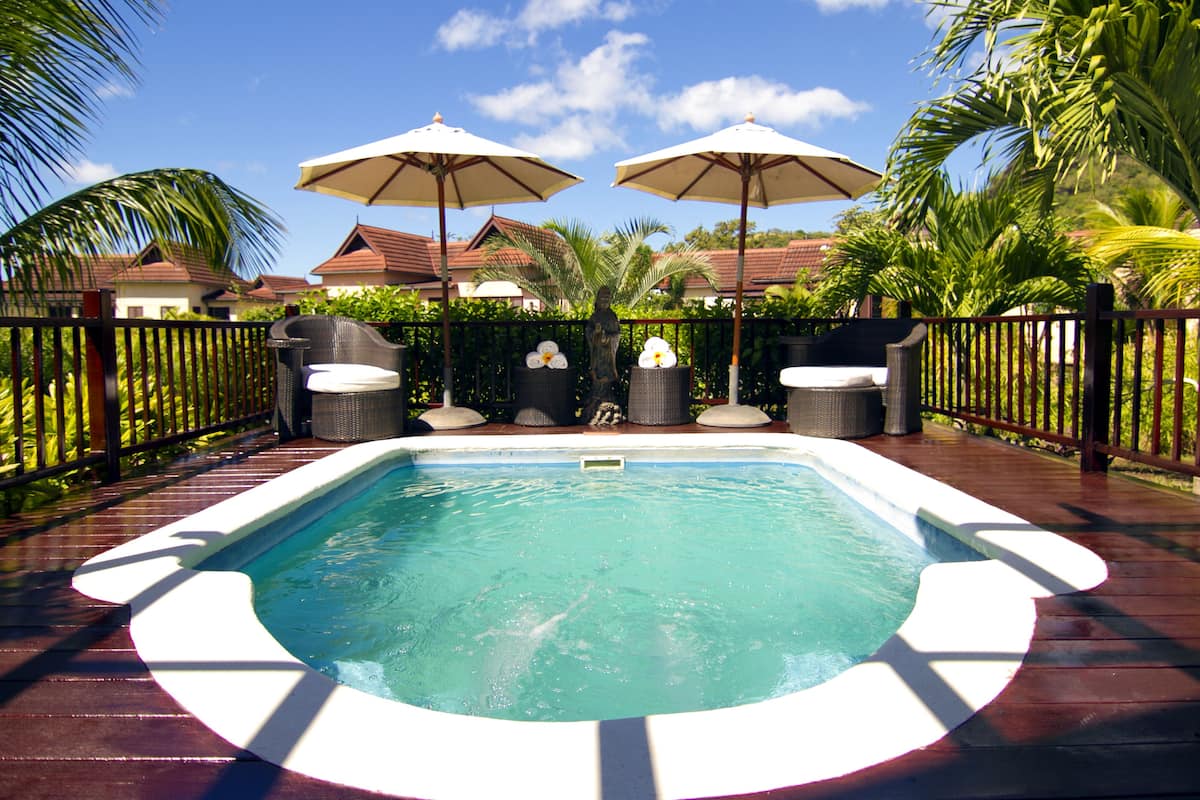 Deluxe Villa, 2 Bedrooms, Garden View | Terrace/patio