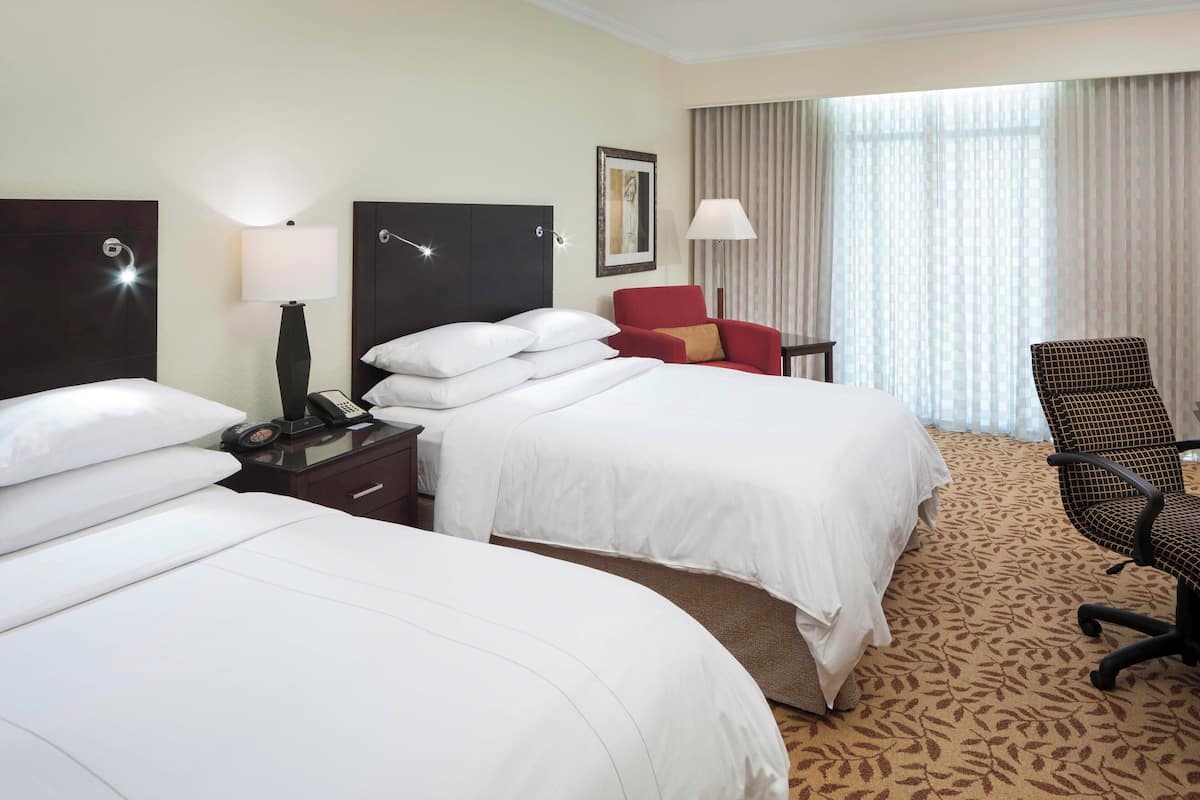 Premium bedding, down comforters, in-room safe, desk