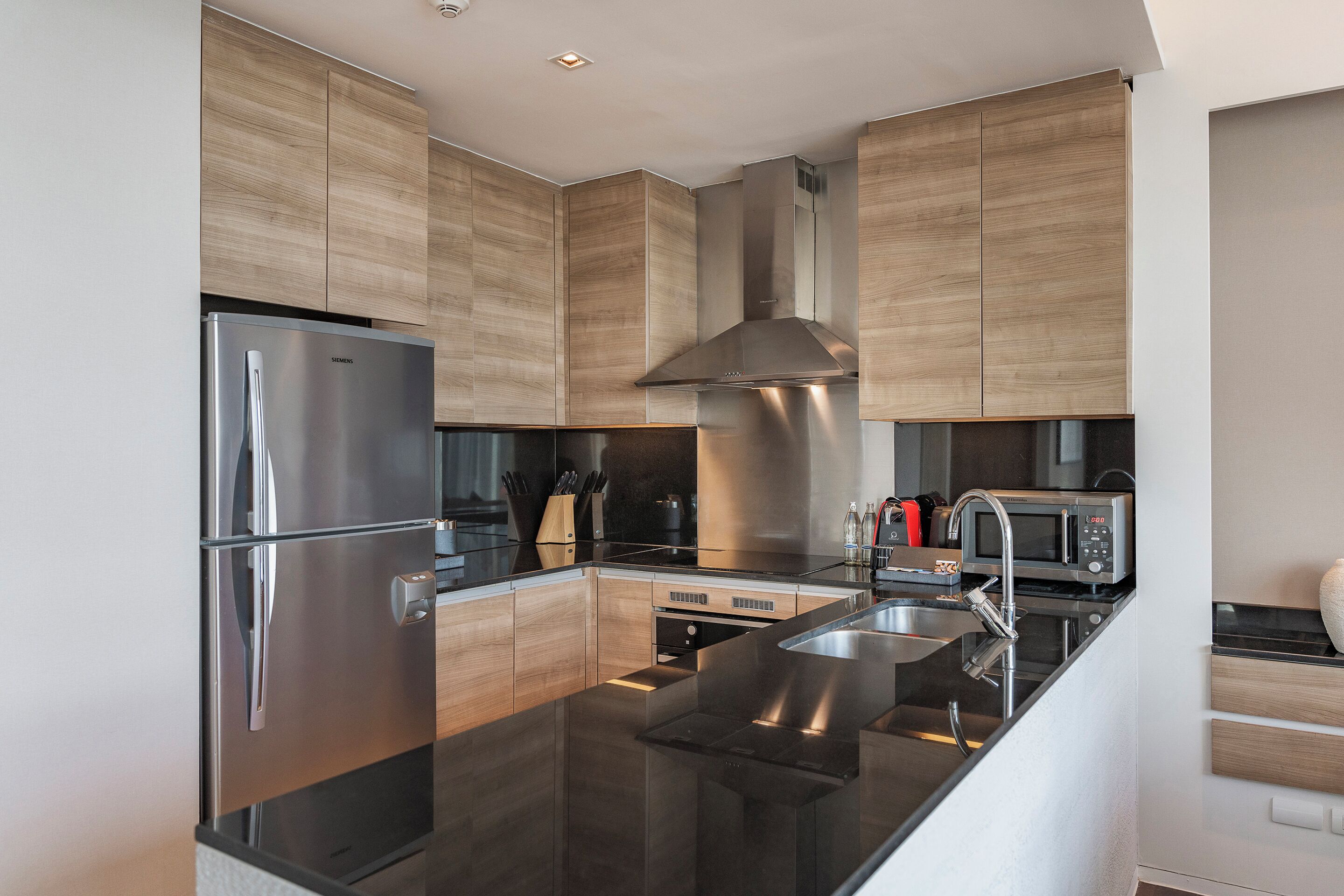 city view two bedroom suite with terrace | private kitchen | coffee/tea maker, electric kettle