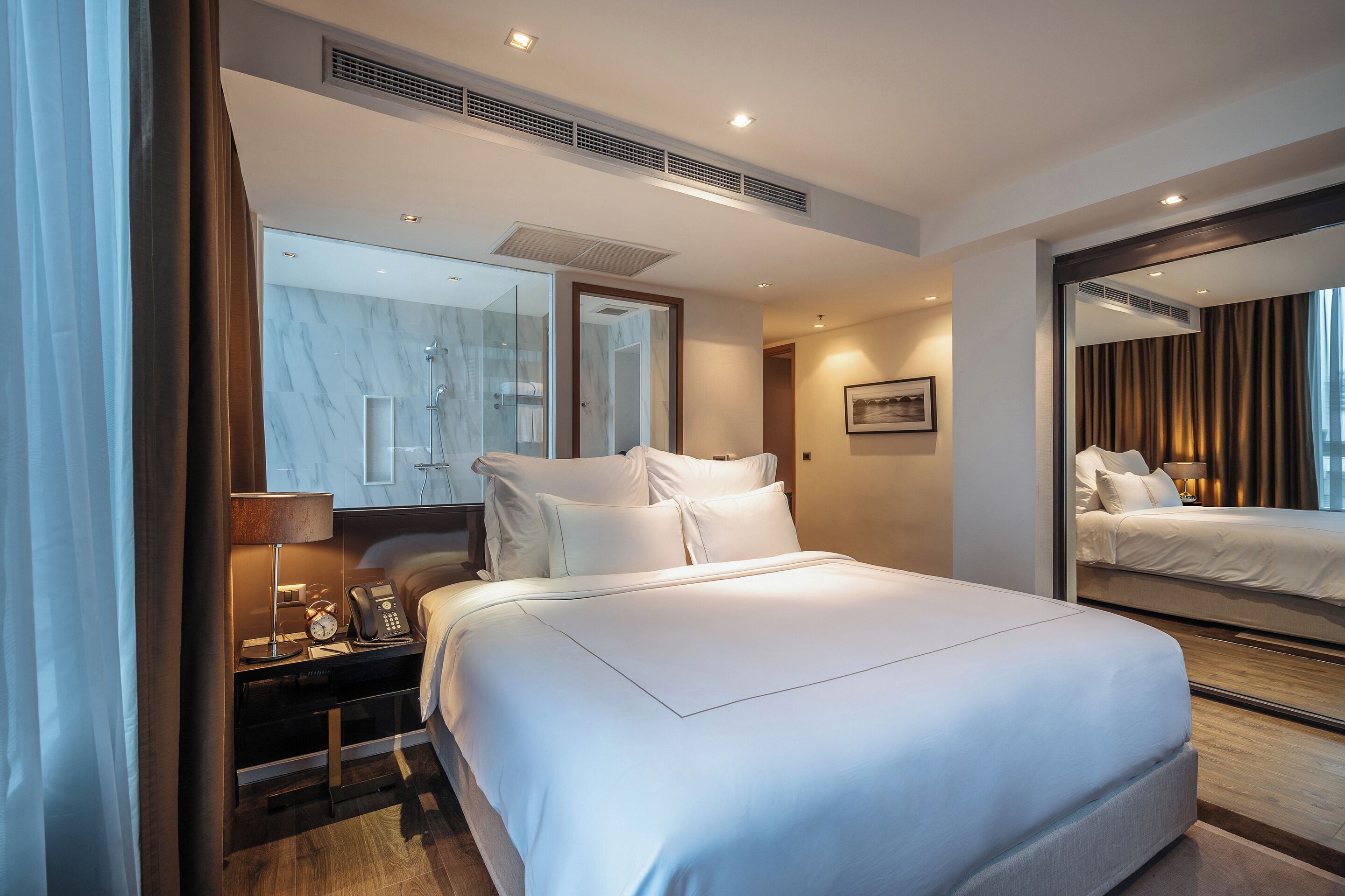 Family Two Bedroom Suite | Premium bedding, down comforters, memory foam beds, minibar