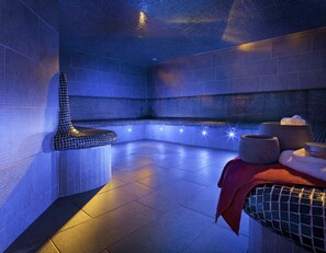 Turkish bath, body treatments, aromatherapy, body wraps, facials