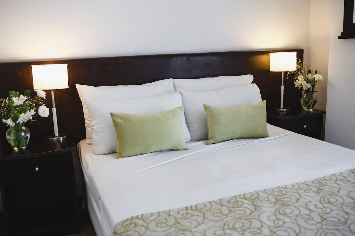 Hypo-allergenic bedding, down comforters, pillowtop beds, minibar