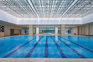 Indoor pool, open 6:00 AM to 10:00 PM, sun loungers - The Westin Tianjin (Tianjin)