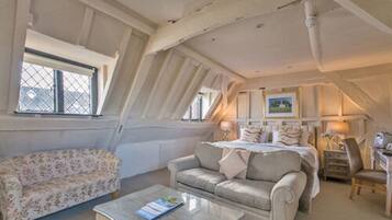 Premium bedding, down duvets, individually decorated
