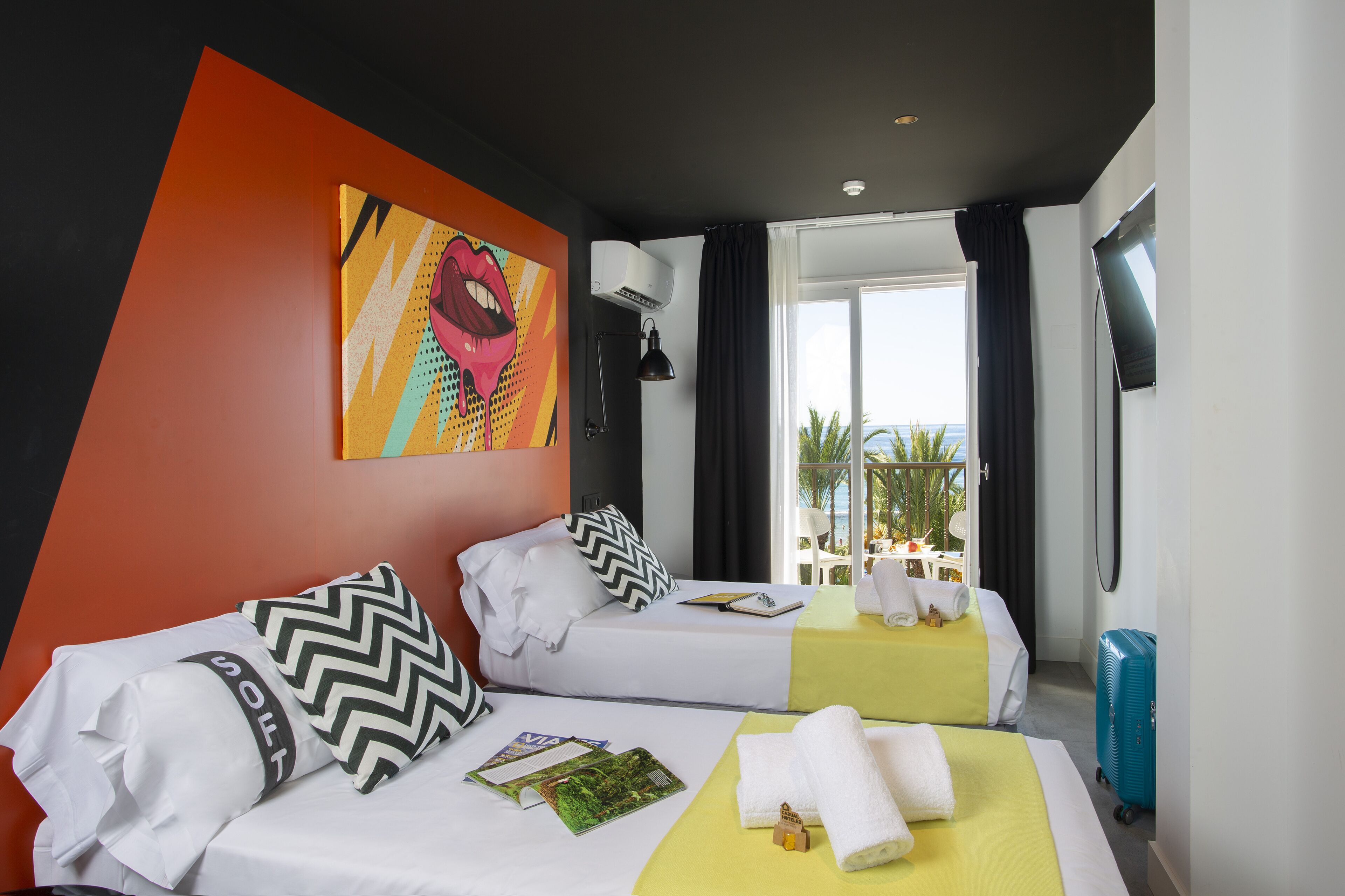 Literie de qualité supérieure, couette en duvet d'oie, minibar