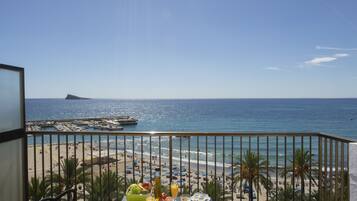 Deluxe Double Room, Terrace, Sea View | Premium bedding, down duvets, minibar, in-room safe