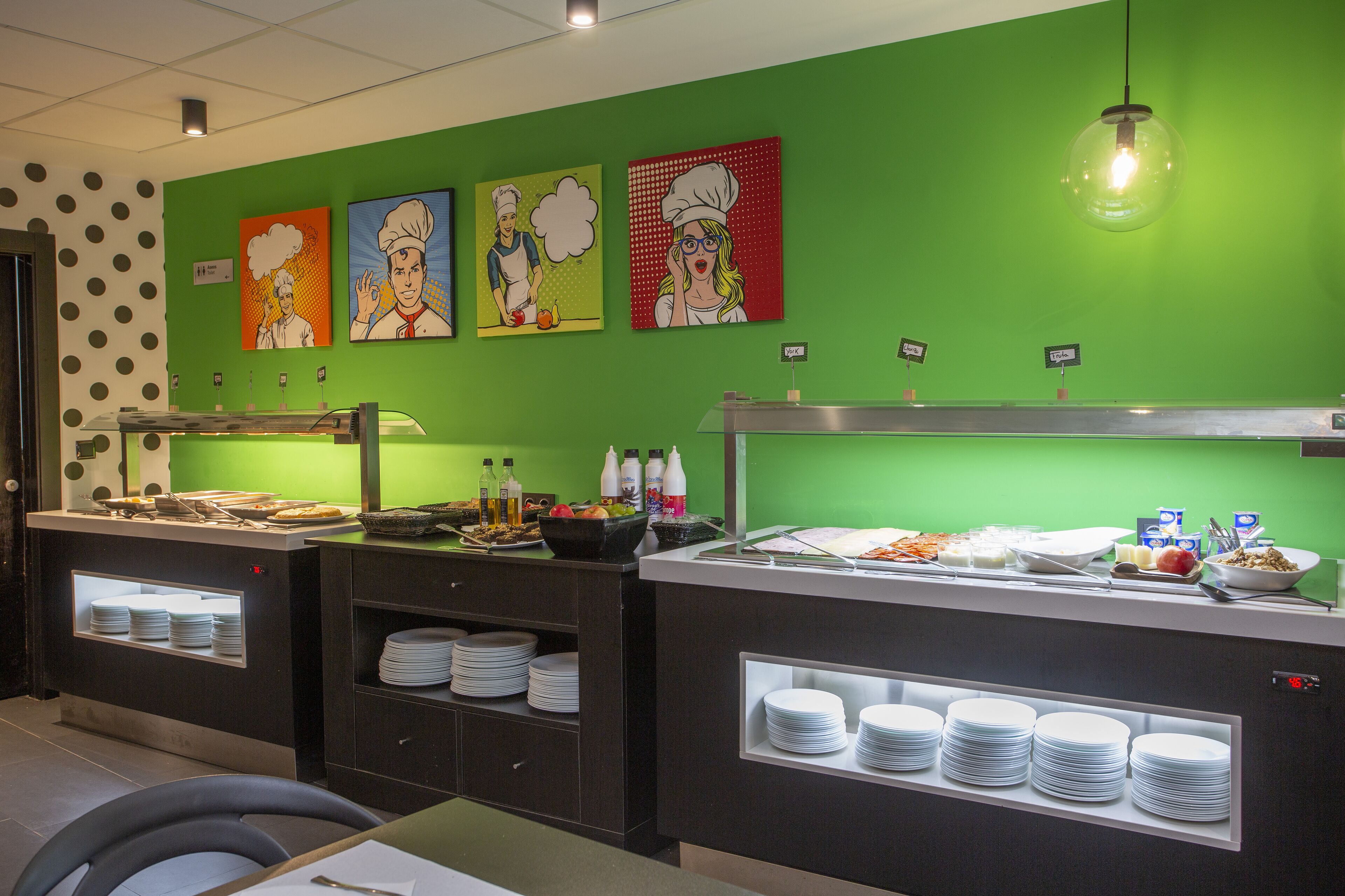 daily buffet breakfast (eur 9 per person)