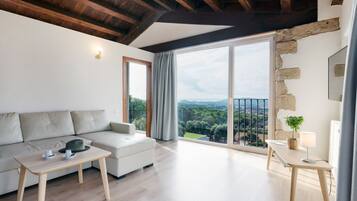 Suite Àtic | Woonruimte | Een 42-inch ledtelevisie met digitale zenders en een televisie