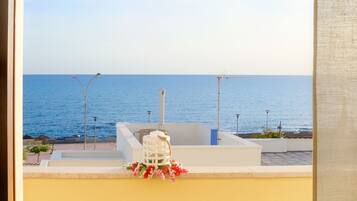 Blick von der Unterkunft