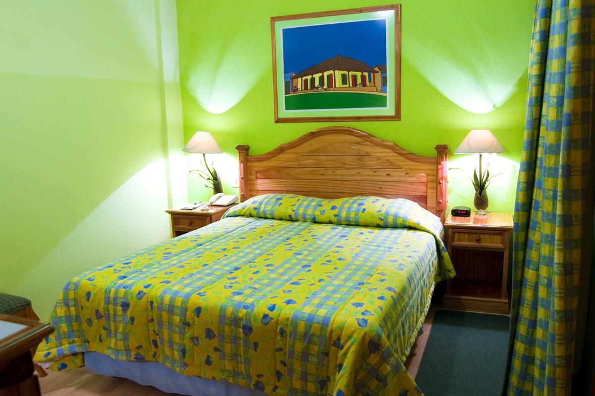Down duvets, minibar, in-room safe, desk