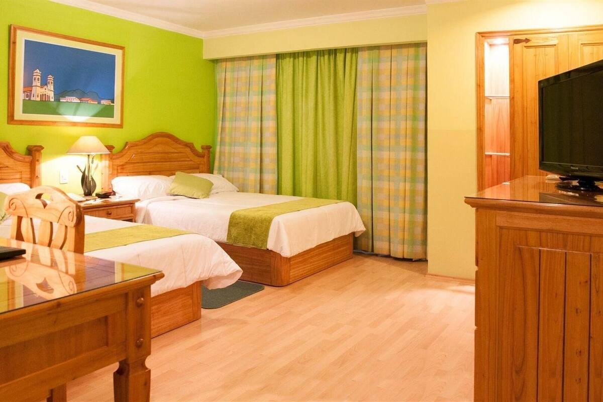 Down duvets, minibar, in-room safe, desk